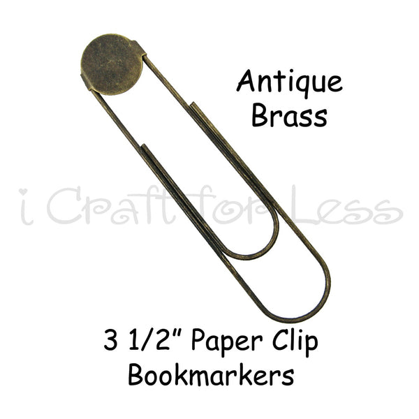 Fabric Covered Button Paper Clips / Book Markers DIY Kit