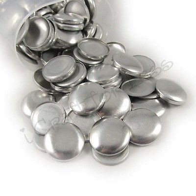 150 Size 36 (7/8" - 23mm) Cover Buttons / Fabric Covered Buttons - Flat Back