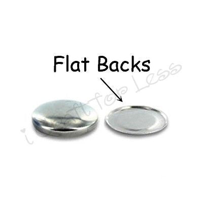 Size 60 (1 1/2 inch) Cover Buttons Starter Kit (makes 5) with Tool - Flat Backs