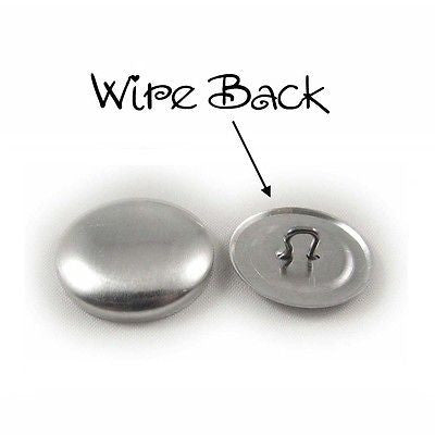 Cover Covered Buttons Size 45 (1 1/8" - 28mm) WIRE BACKS - Choose Quantity