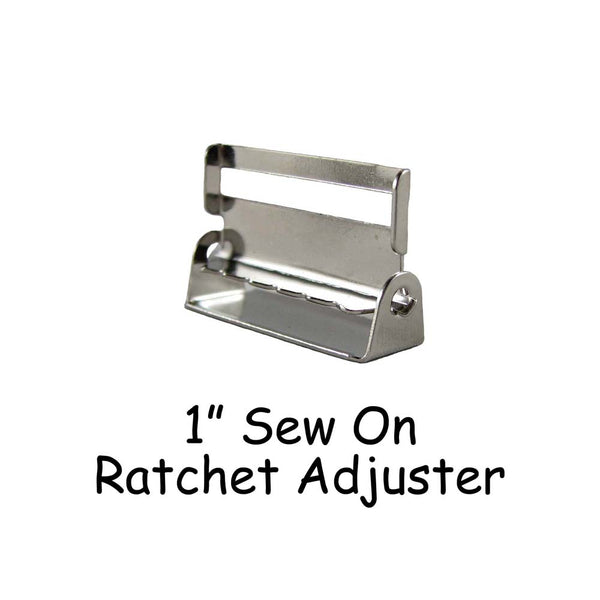 Sew On Ratchet Adjusters with Teeth / Adjustable Suspender Slides