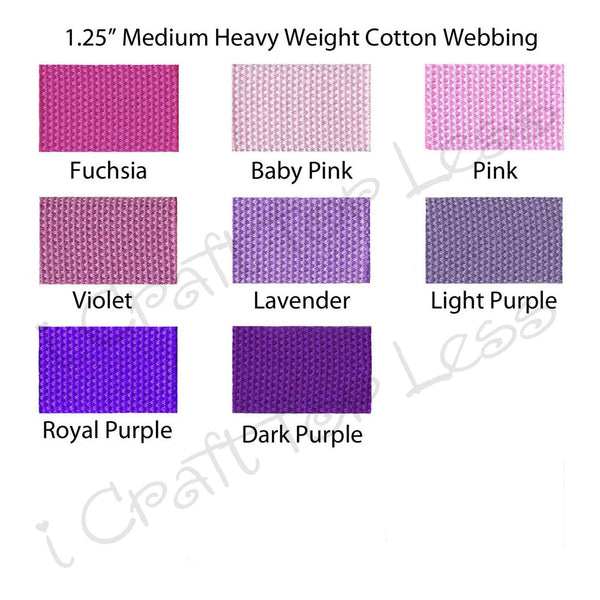 1.25" Medium Heavy Cotton Webbing
