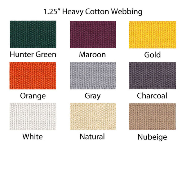 1.25" Heavy Weight Cotton Webbing