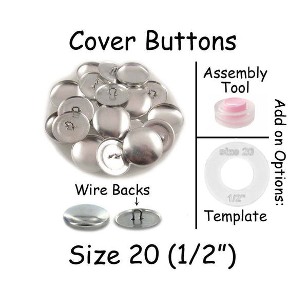Size 20 Cover Buttons